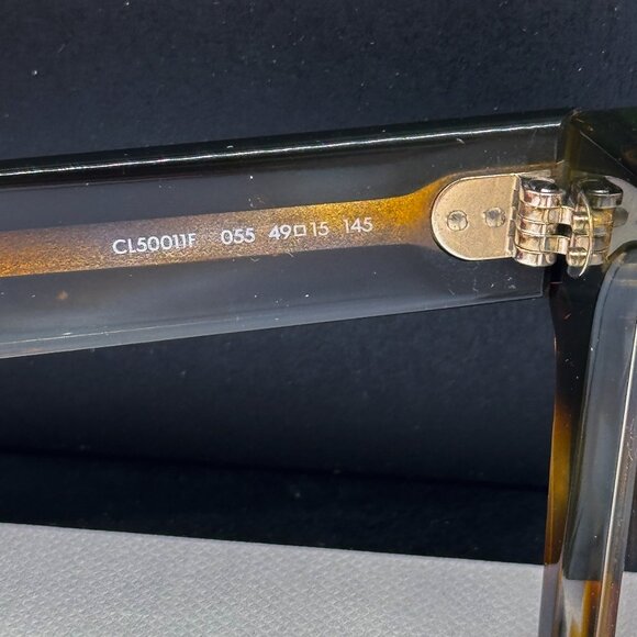 NEW CELINE CL50011F 055 EYEGLASSES WOMEN BROWN RECTANGULAR EYEWEAR CELINE - Picture 8 of 10